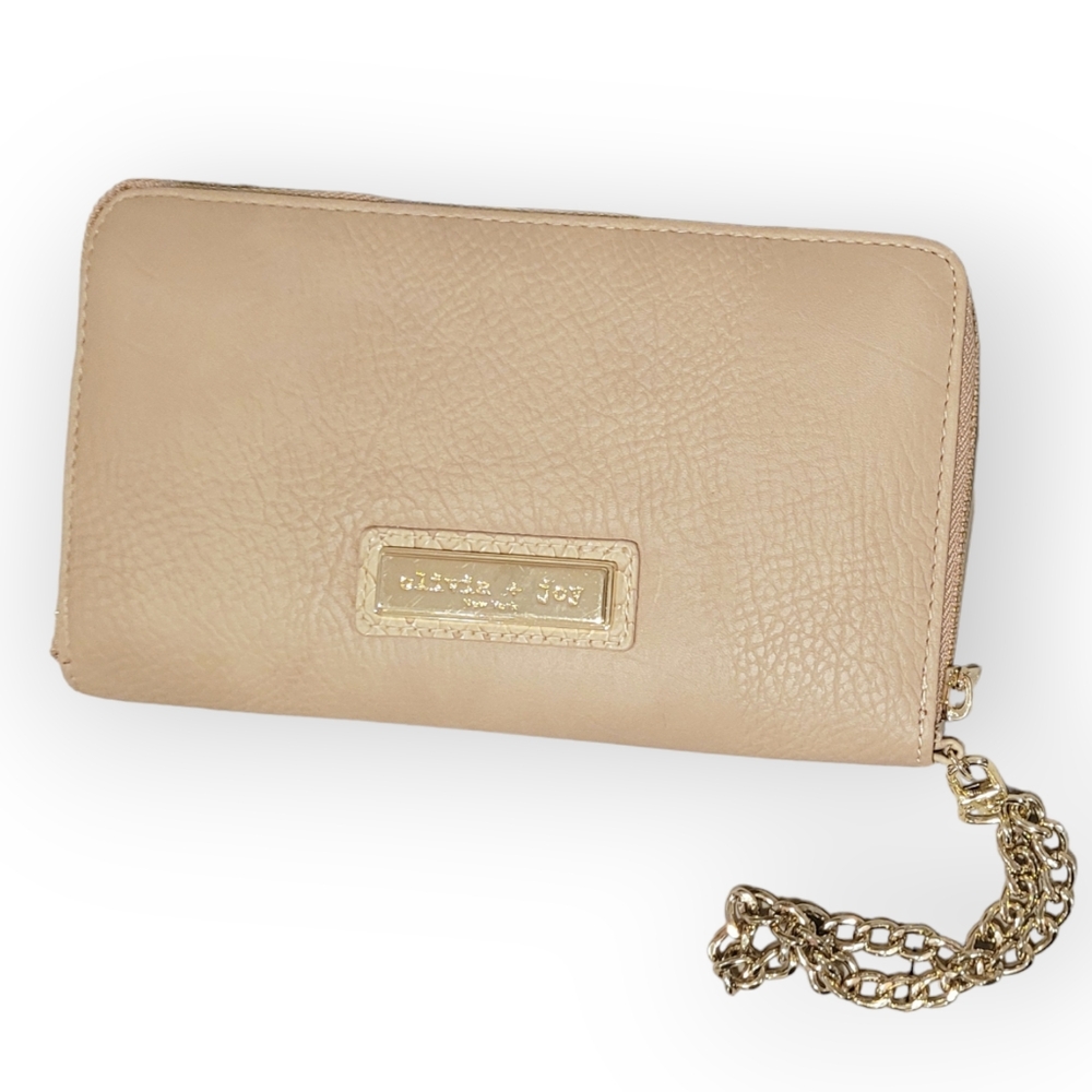 Olivia + Joy Cream/beige Leather Clutch